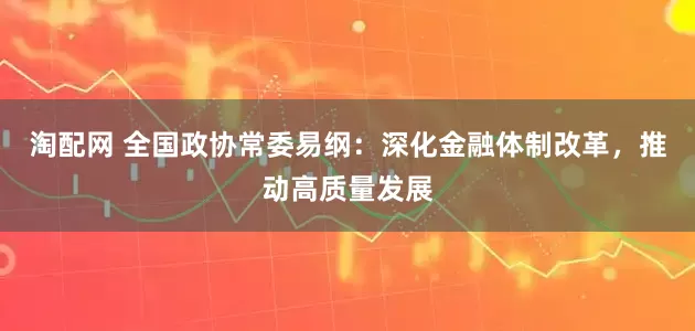 淘配网 全国政协常委易纲：深化金融体制改革，推动高质量发展